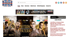 Desktop Screenshot of britishboxingnews.co.uk