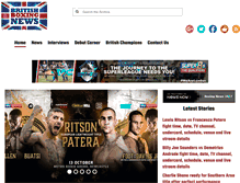 Tablet Screenshot of britishboxingnews.co.uk